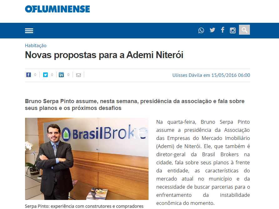 Novas propostas para a Ademi Niterói